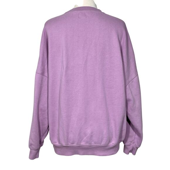 Playboy x PacSun XS oversized purple lavender crew sweater - Picture 4 of 8